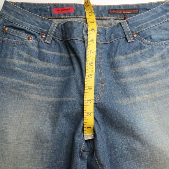 Adriano Goldschmied AG The Gemini Straight Jeans Women's Size 32 USA Denim Dark - Picture 9 of 15